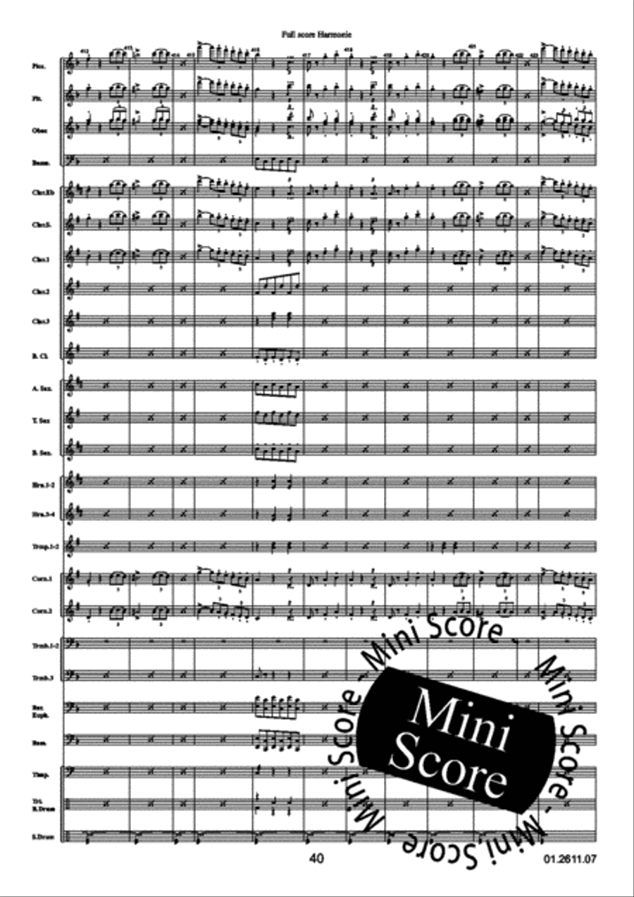 La Gazza Ladra La Gazza Ladra Concert Band scores gallery preview page 44