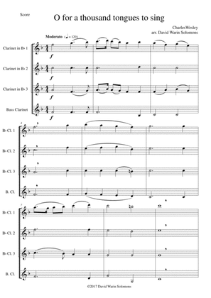 7 Songs of Glory for clarinet quartet