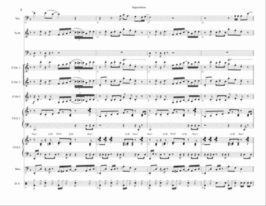 Superstition Large Ensemble scores gallery preview page 4