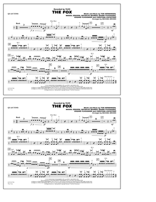 The Fox (What Does The Fox Say?) (arr. Michael Brown) - Quad Toms