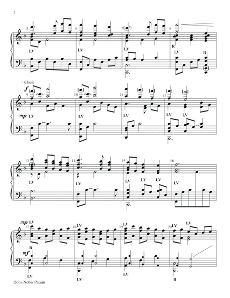Dona Nobis Pacem Choir scores gallery preview page 4