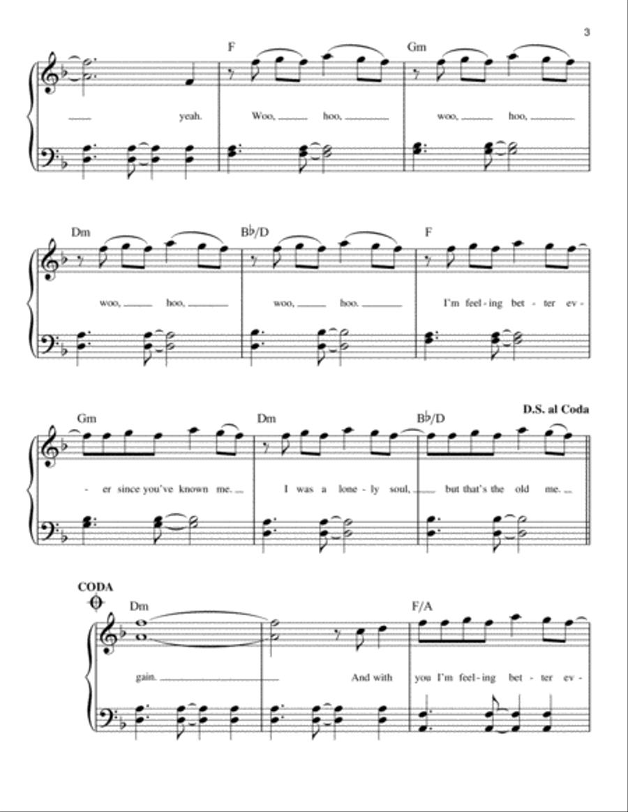 Feel Again Easy Piano scores gallery preview page 3