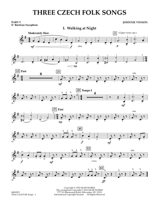 Three Czech Folk Songs - Pt.5 - Eb Baritone Saxophone