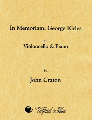 Book cover for In Memoriam: George Kirles