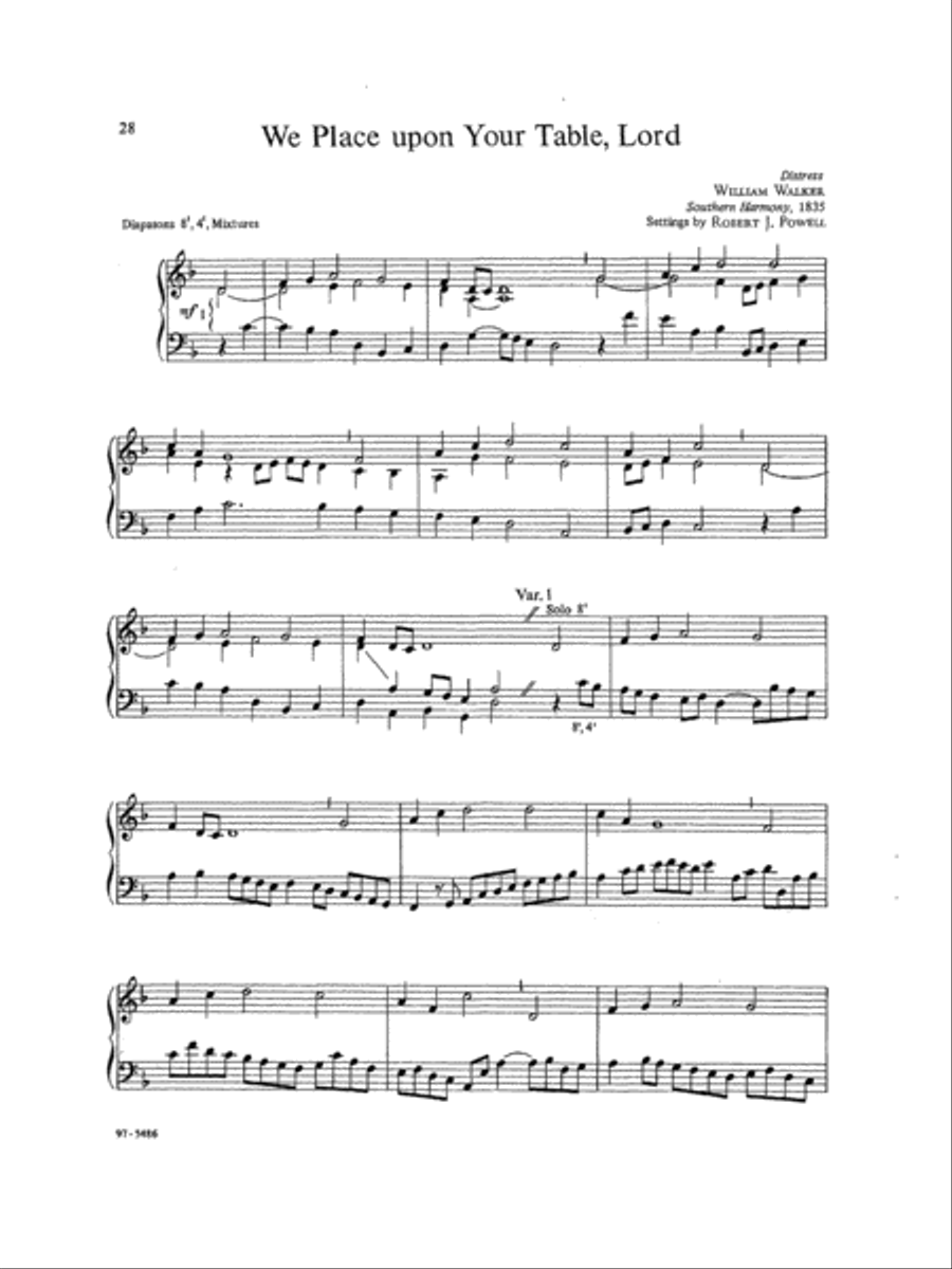 Hymn Preludes for Holy Communion, Vol. I Organ scores gallery preview page 7