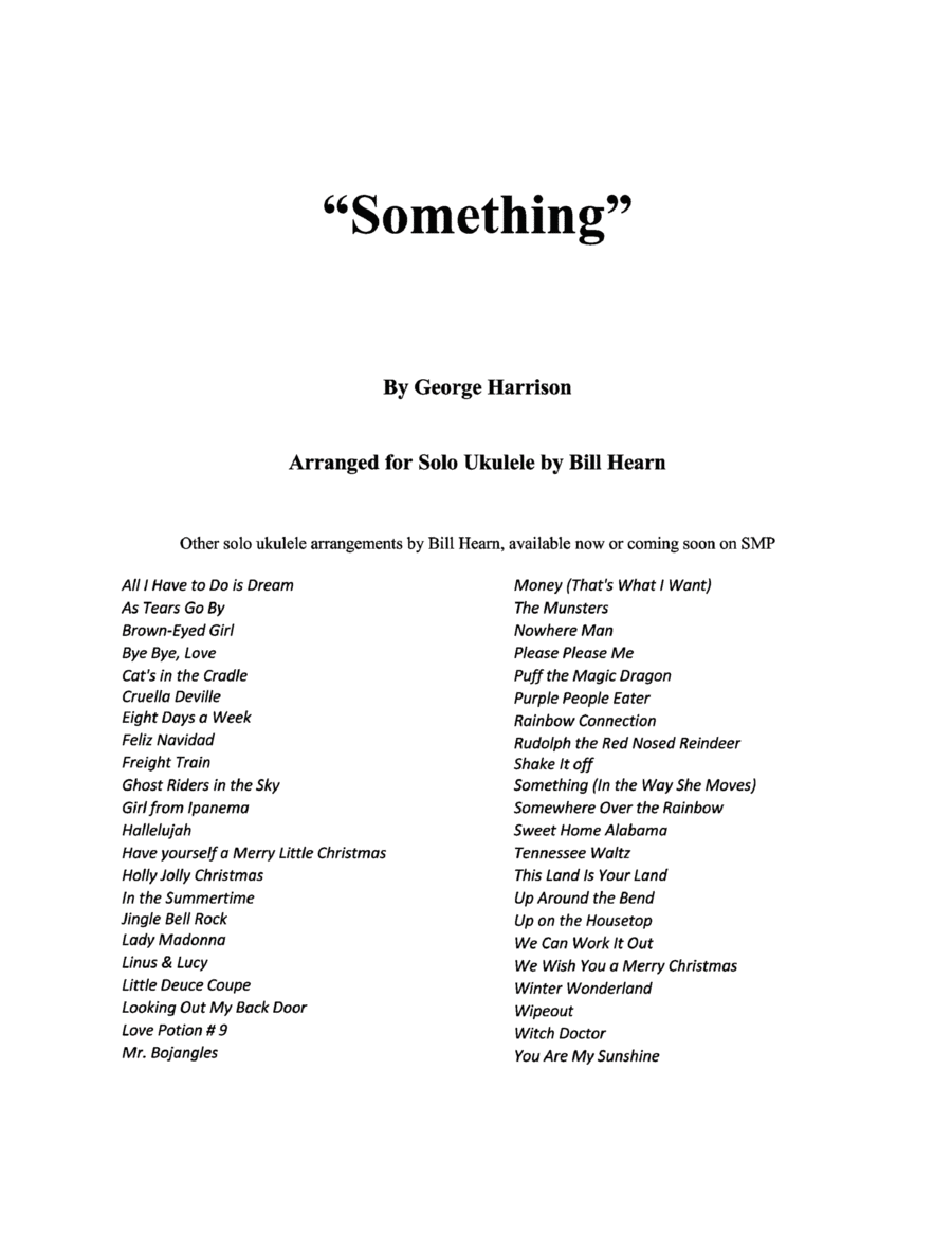 Something Ukulele scores gallery preview page 1