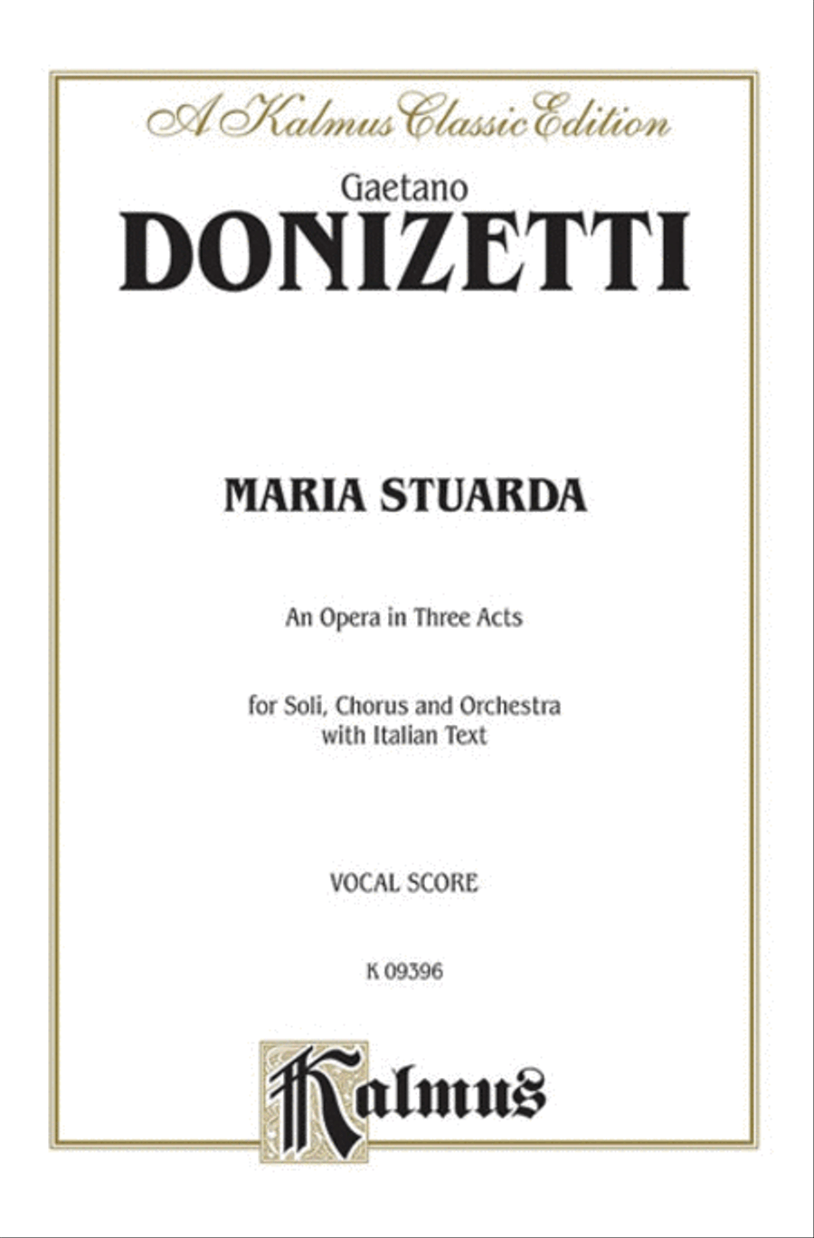 Book cover for Maria Stuarda