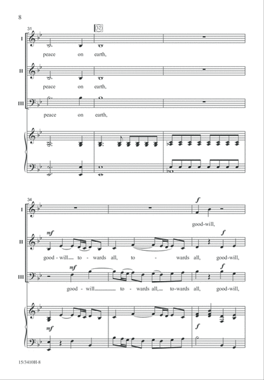 Glory to God Glory to God 3-Part scores gallery preview page 8
