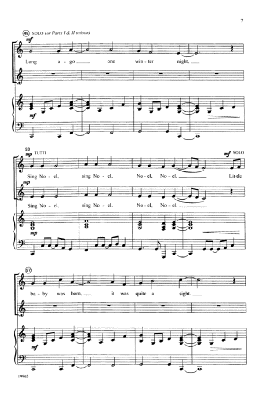 African Noel African Noel Unison Choir scores gallery preview page 6