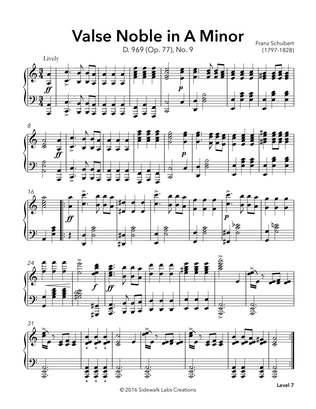 Valse Noble in A minor, D.969 (Op. 77), No. 9