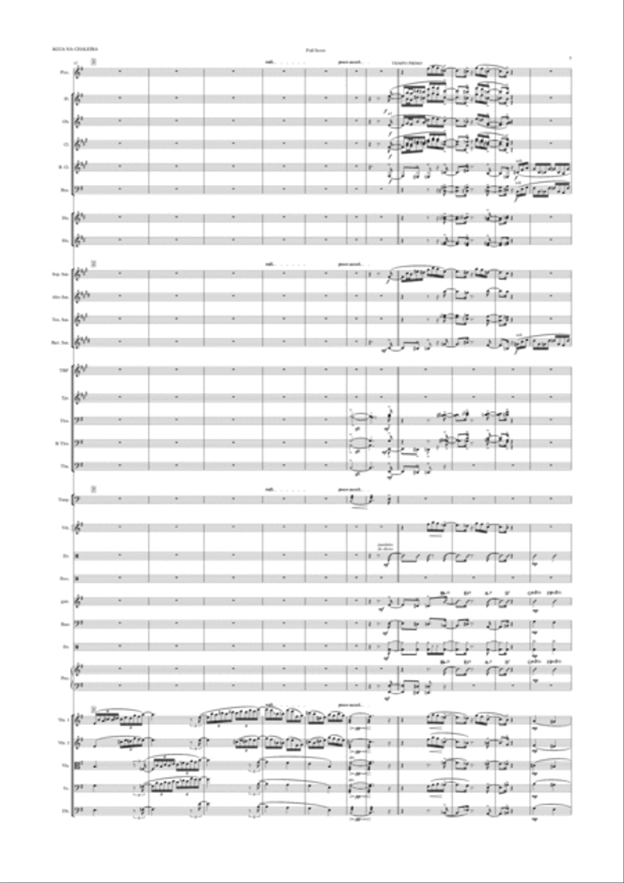 Agua na Chaleira orchestral choro Jazz Ensemble scores gallery preview page 3