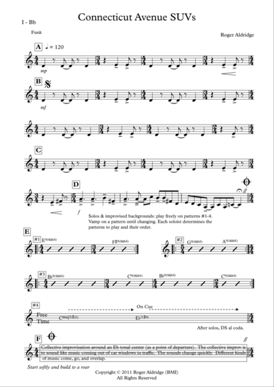 Connecticut Avenue SUVs Parts Jazz Ensemble scores gallery preview page 2