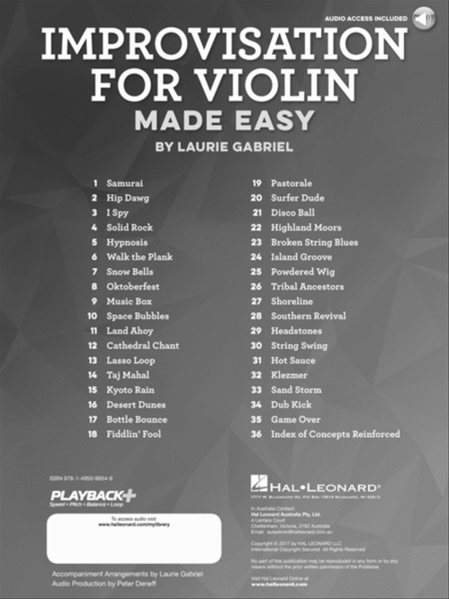 Improvisation for Violin Made Easy Violin Solo scores gallery preview page 2