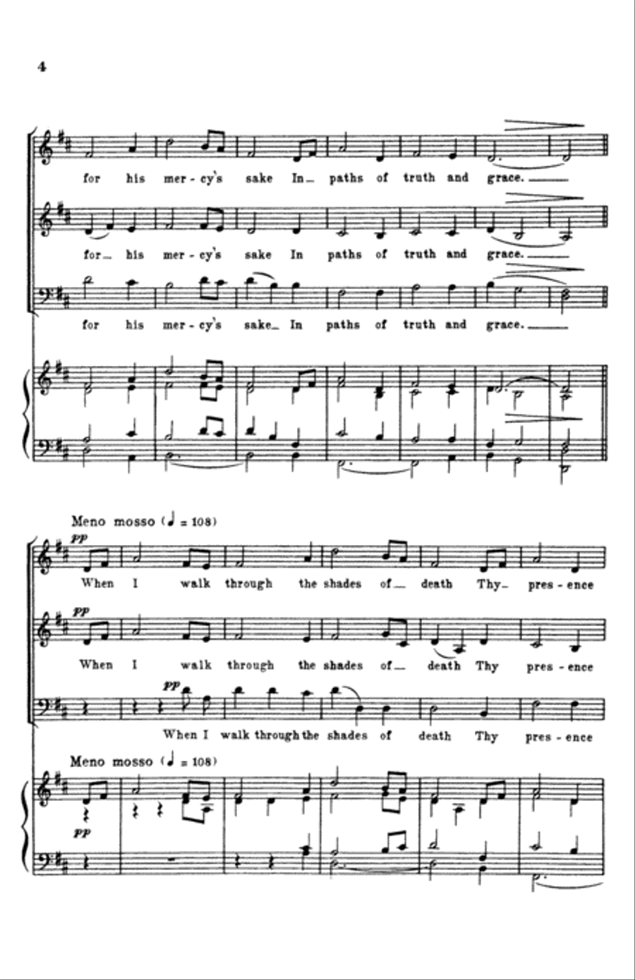 My Shepherd Will Supply My Need 3-Part scores gallery preview page 4