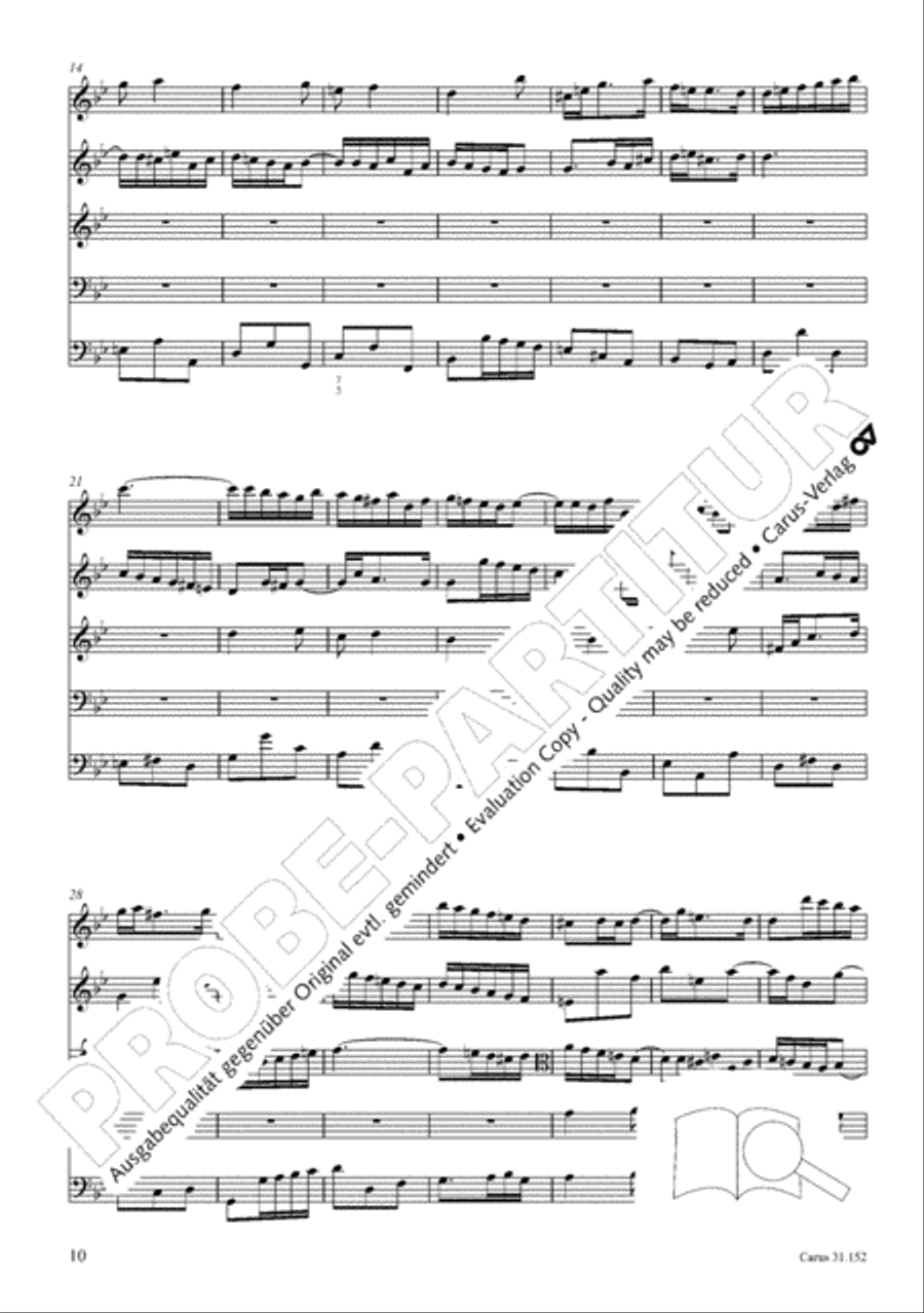 Walk on the path of faith (Tritt auf die Glaubensbahn) Orchestra scores gallery preview page 11