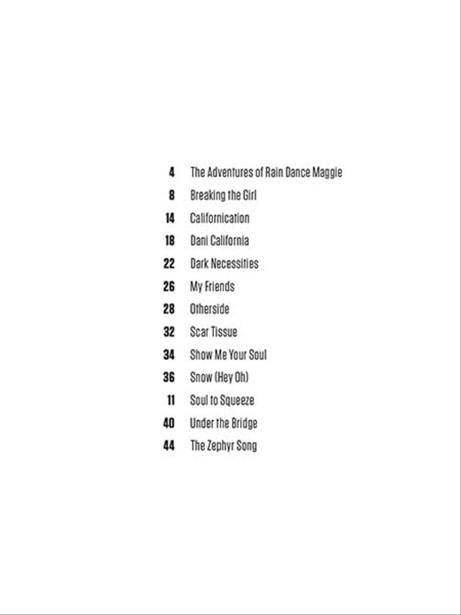 Red Hot Chili Peppers for Ukulele Ukulele scores gallery preview page 2