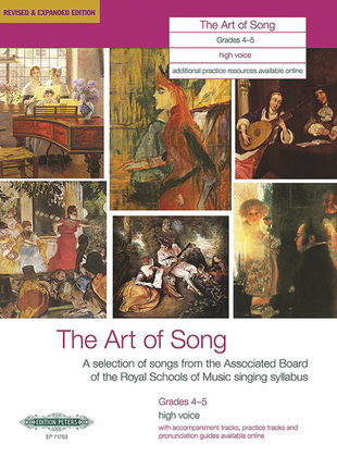 Book cover for The Art of Song, Grades 4-5 (High Voice)
