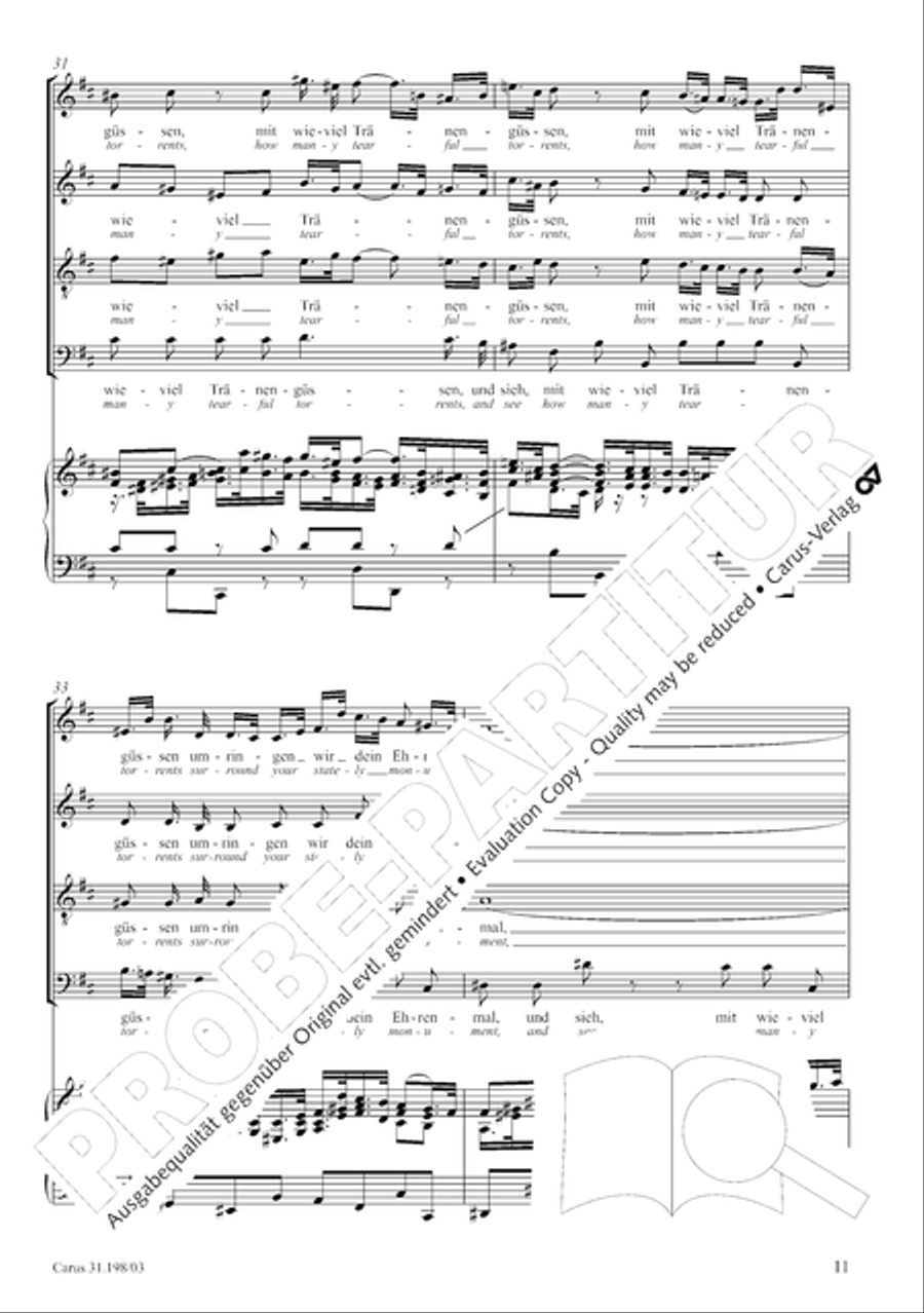 Let, Princess, let but one more ray (Lass, Furstin, lass noch einen Strahl) 4-Part scores gallery preview page 12