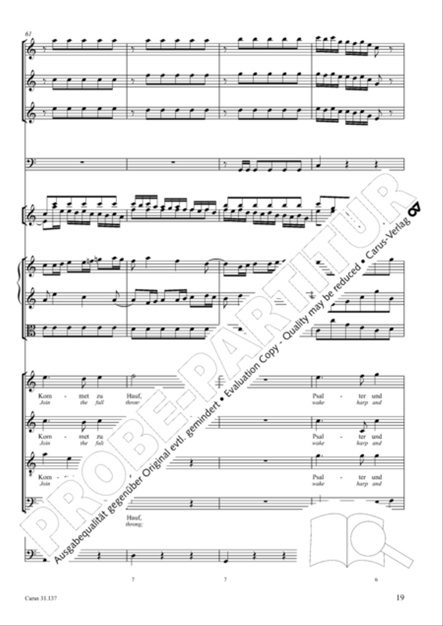 Praise ye, Almighty God, King and our ruler exalted (Lobe den Herren, den machtigen Konig der Ehren) ATB scores gallery preview page 20