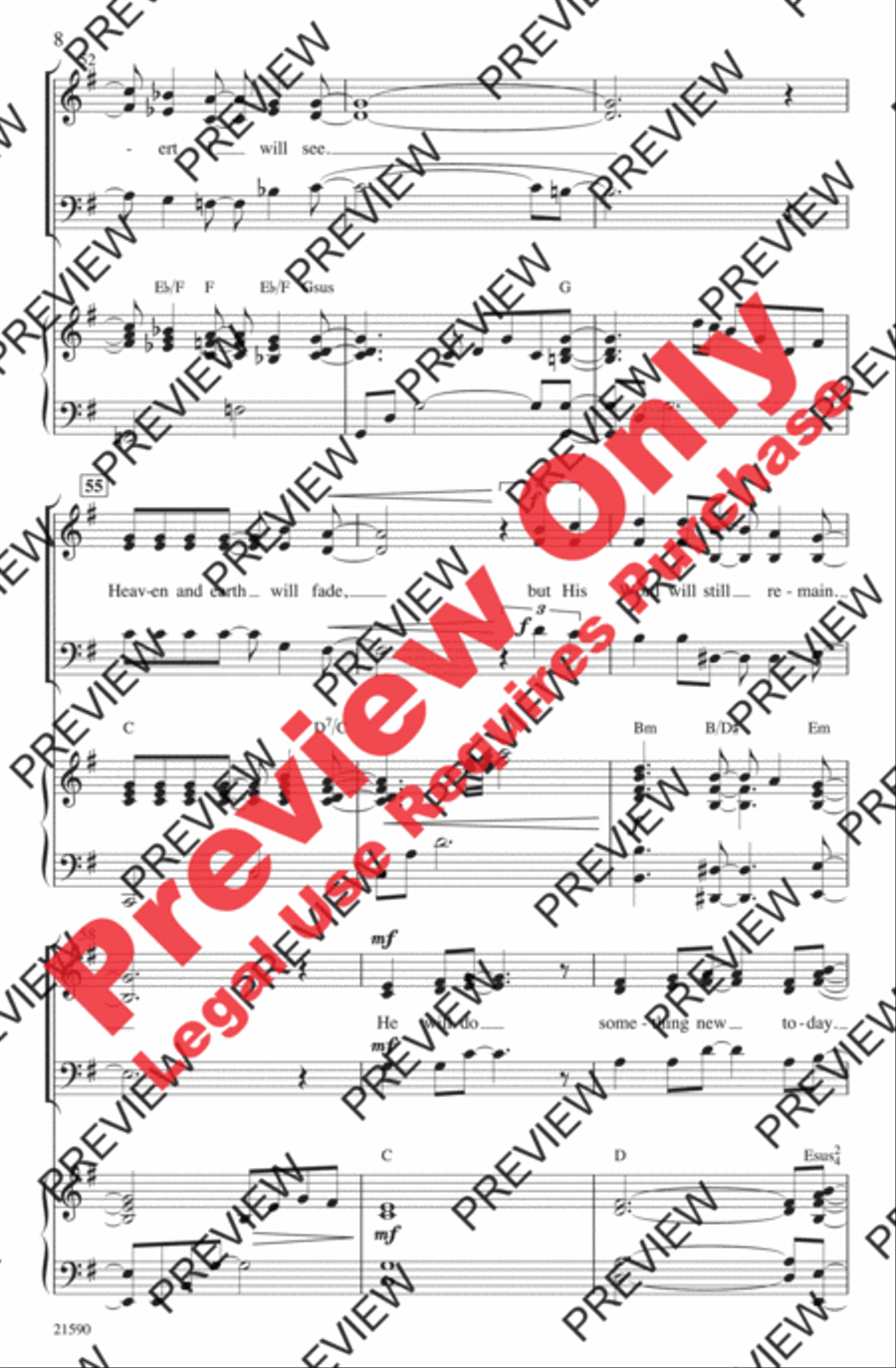 God Will Make a Way 3-Part scores gallery preview page 8