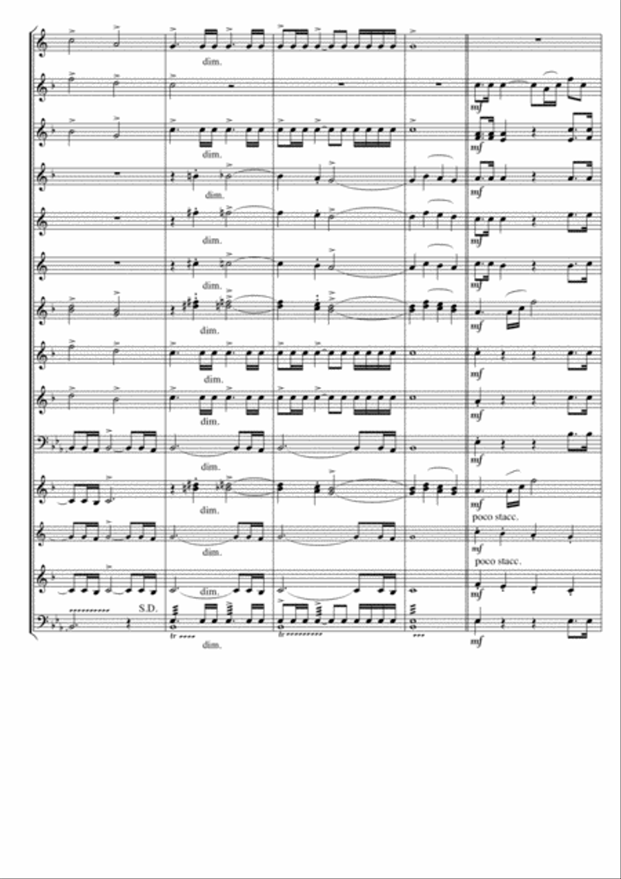 March Prelude - 'On this Day' for Brass Band by David Catherwood Brass Band scores gallery preview page 2