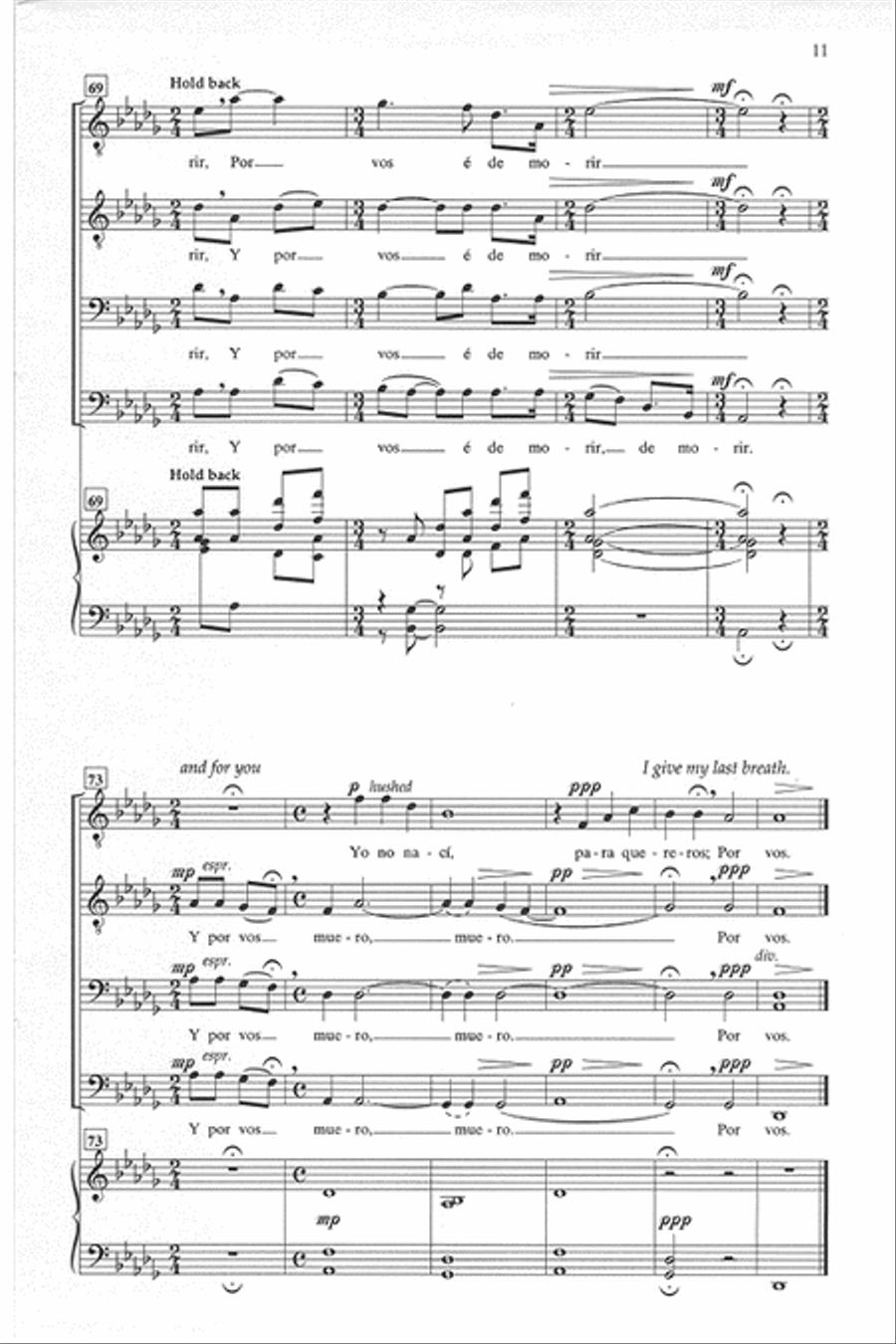 Amor de mi Alma - TTBB Amor de mi Alma - TTBB TTBB scores gallery preview page 10