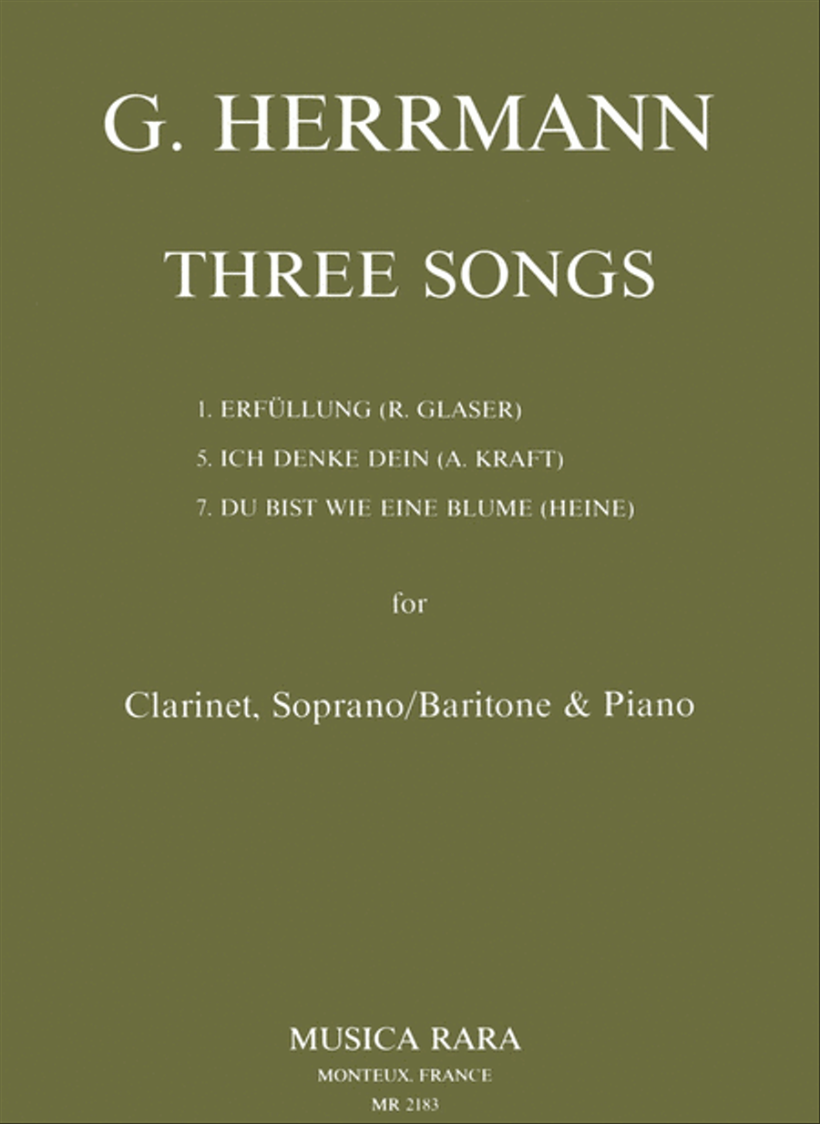 3 German Songs 3 German Songs Voice scores gallery preview page 1
