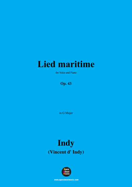 V. d' Indy-Lied maritime(A sea song),Op.43,in G Major