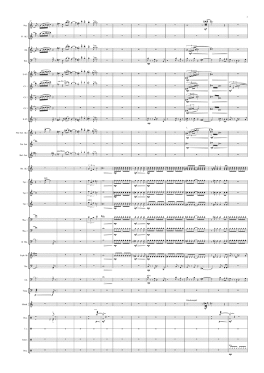 Two Sketches for Wind Band Concert Band scores gallery preview page 4