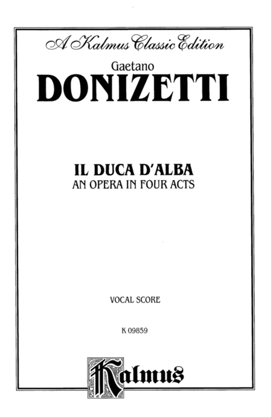 Il Duca D' Alba Il Duca D' Alba Voice scores gallery preview page 2