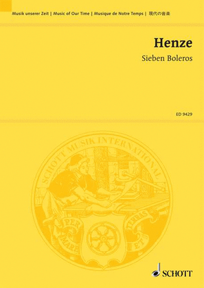 Book cover for Henze 7 Boleros Orch Study Sco