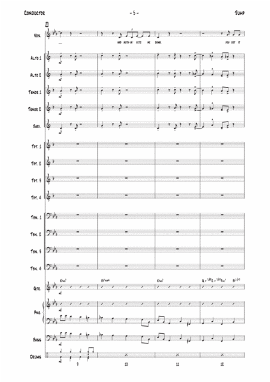 Jump Jump Jazz Ensemble scores gallery preview page 5