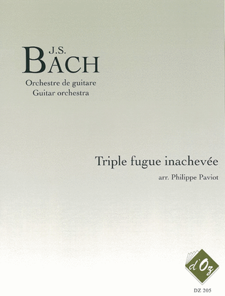 Book cover for Triple fugue inachevée