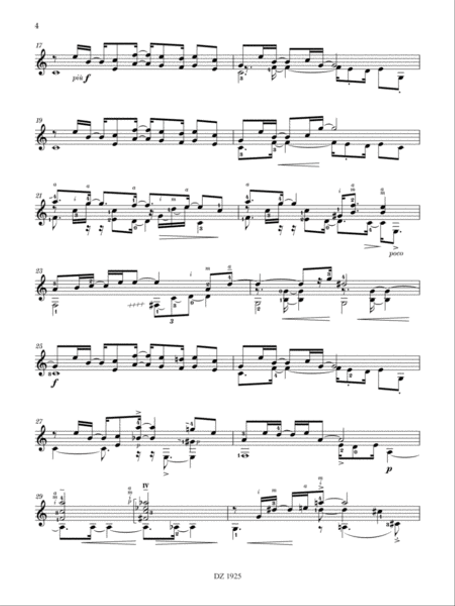 Les 100 de Roland Dyens - Calypsong Classical Guitar scores gallery preview page 4
