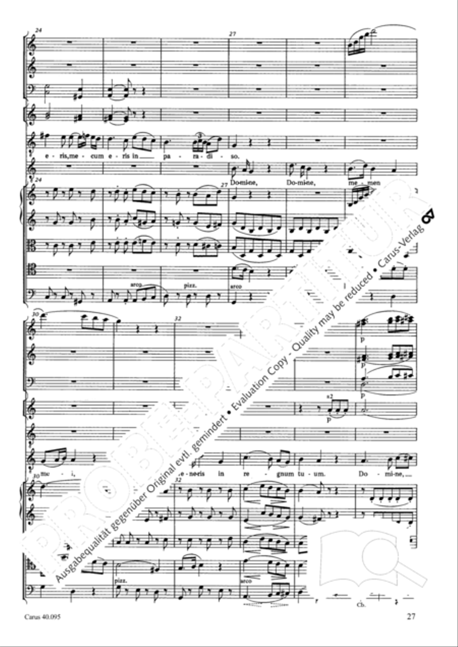 The Seven Words (Die Sieben Worte) 4-Part scores gallery preview page 42