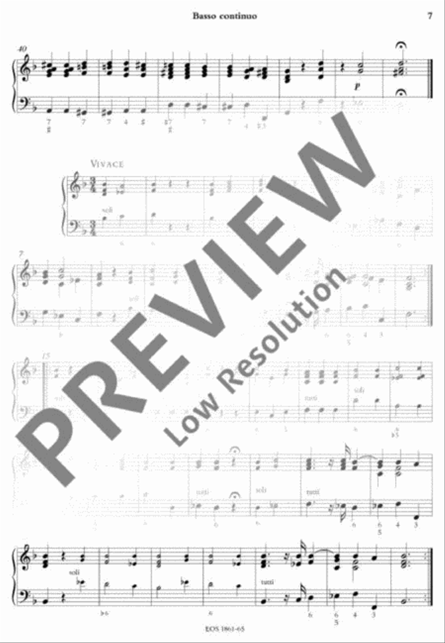 Concerto Grosso Concerto Grosso Basso Continuo scores gallery preview page 6