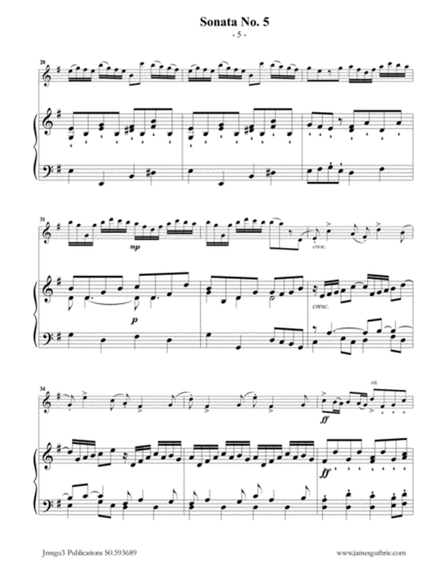 Vivaldi: Sonata No. 5 for Flute & Piano image number null