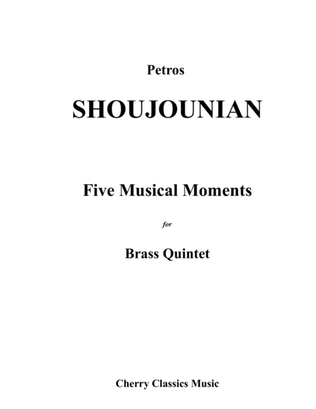 Book cover for Five Musical Moments for Brass Quintet