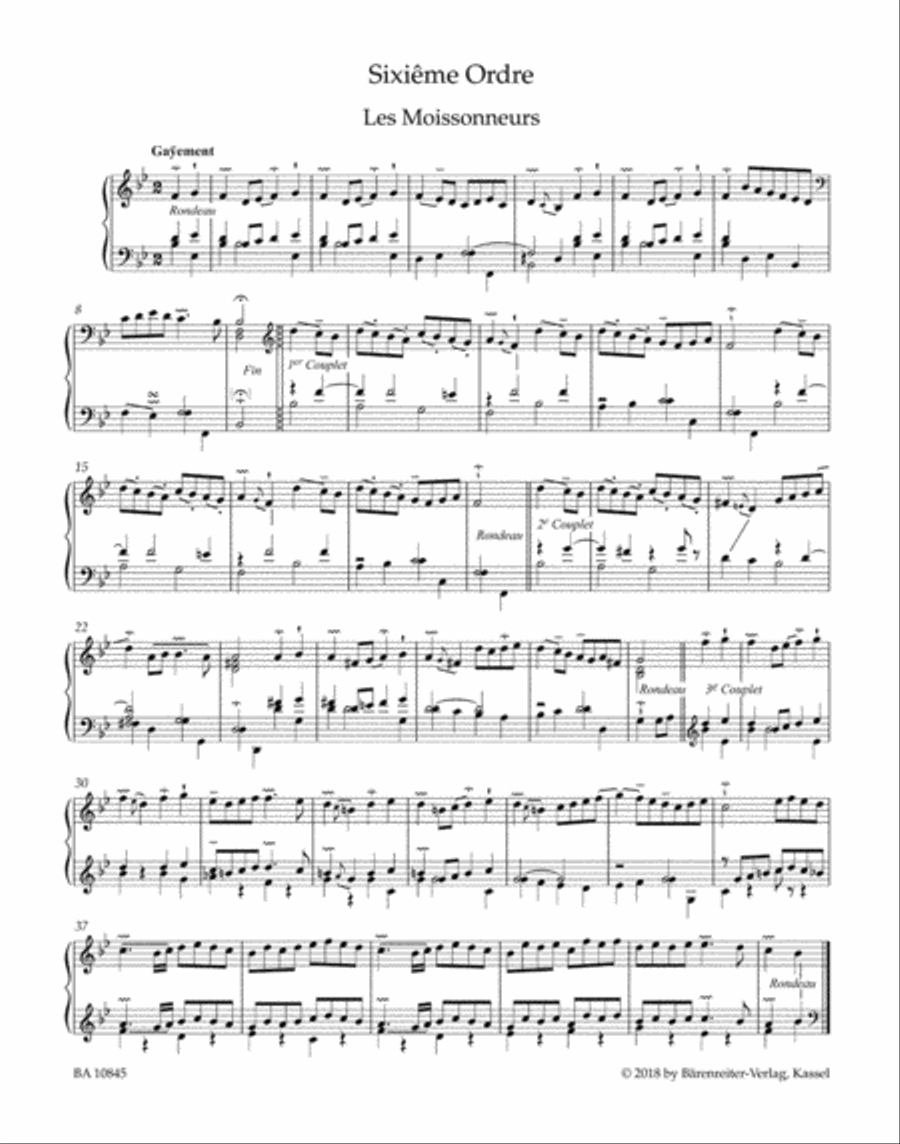 Pièces de clavecin. Second livre for Harpsichord (1717) Harpsichord scores gallery preview page 2