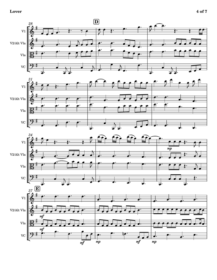 Lover String Trio scores gallery preview page 4