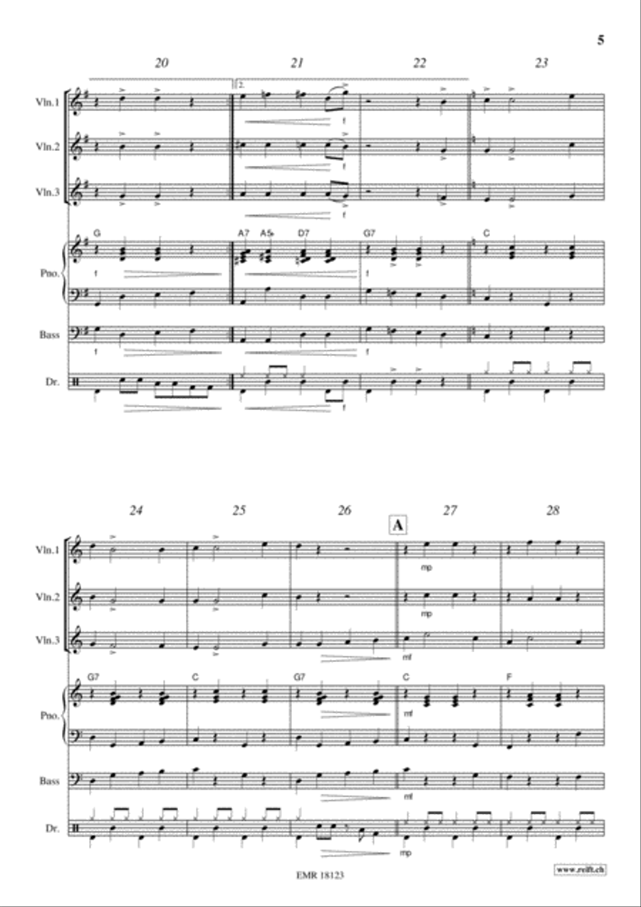 Popcorn Violin scores gallery preview page 5