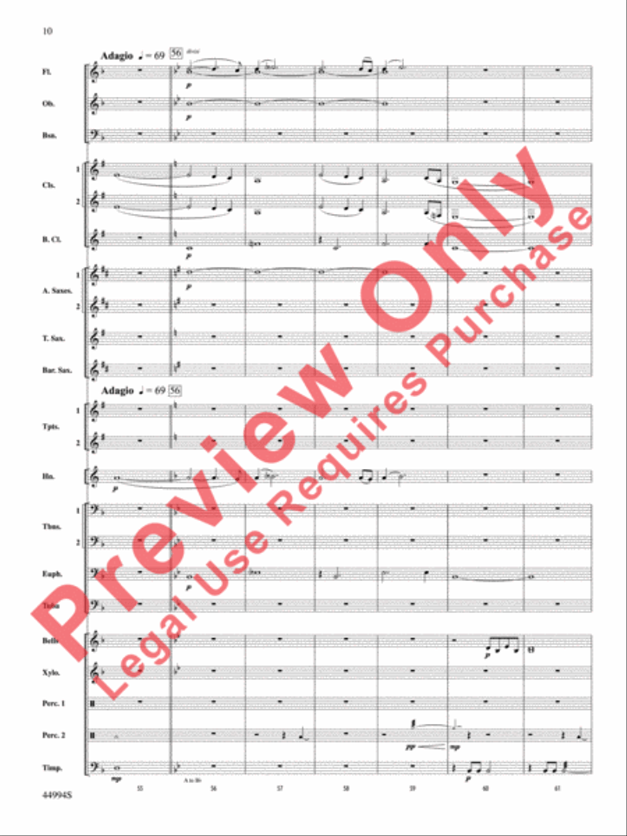 In tantum lux Concert Band scores gallery preview page 11