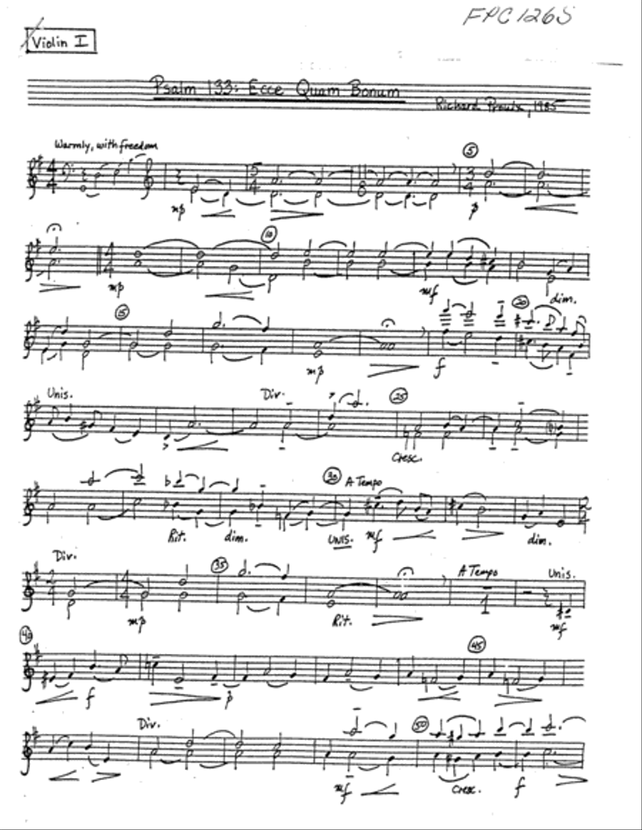Psalm 133 Psalm 133 Choir scores gallery preview page 1