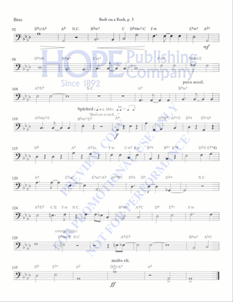 Built on a Rock 4-Part scores gallery preview page 7