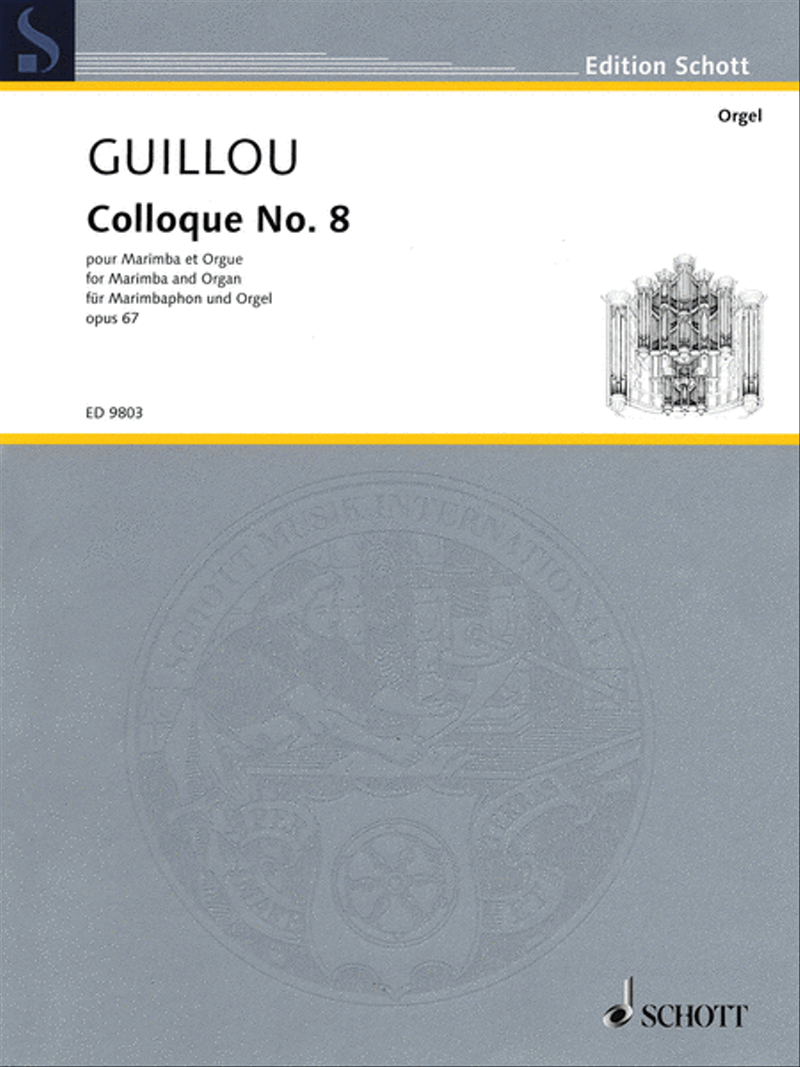 Colloque No. 8 Op. 67 Organ scores gallery preview page 1