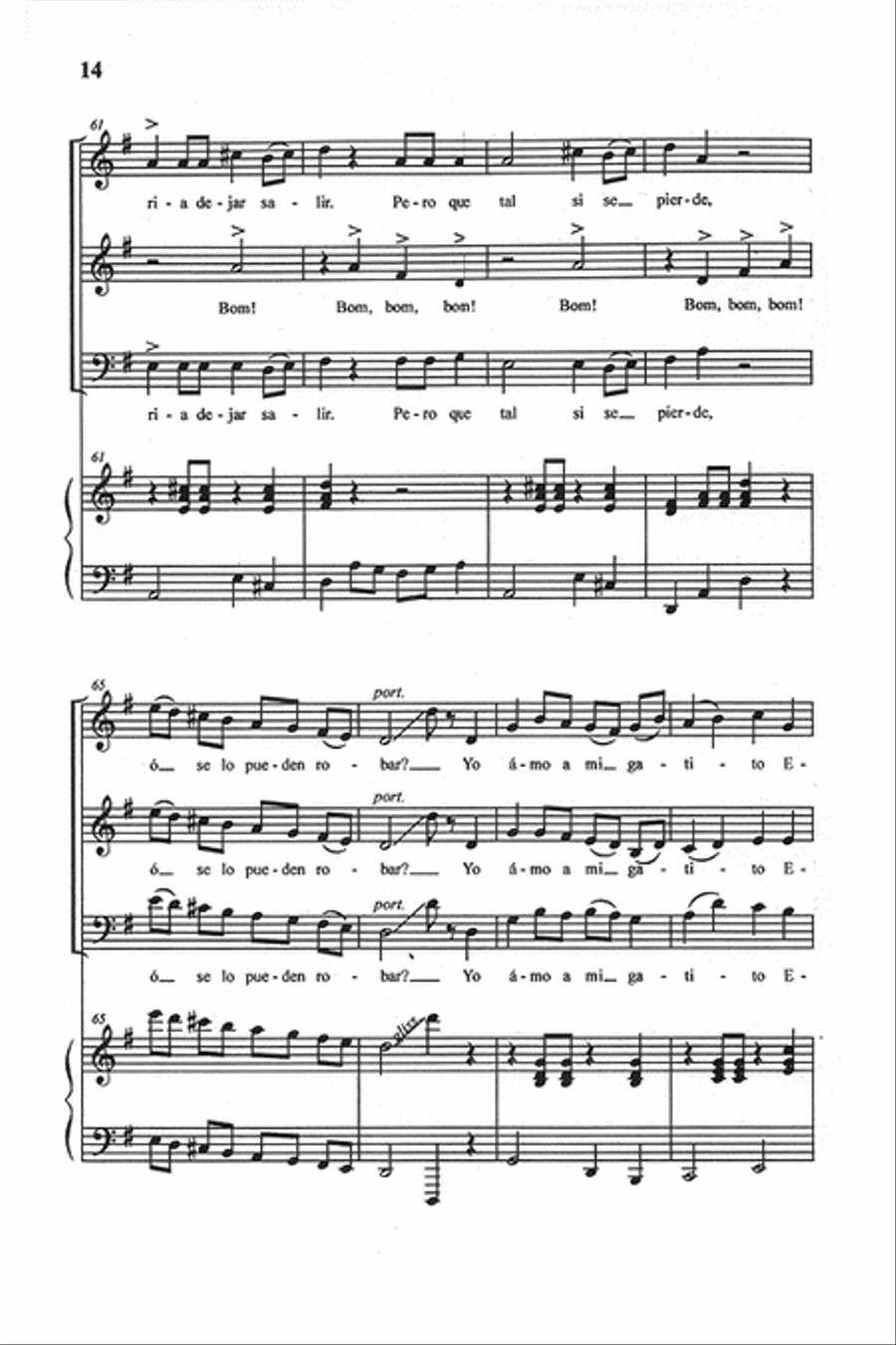 Los Animales de Mi Casa Los Animales de Mi Casa 3-Part scores gallery preview page 9