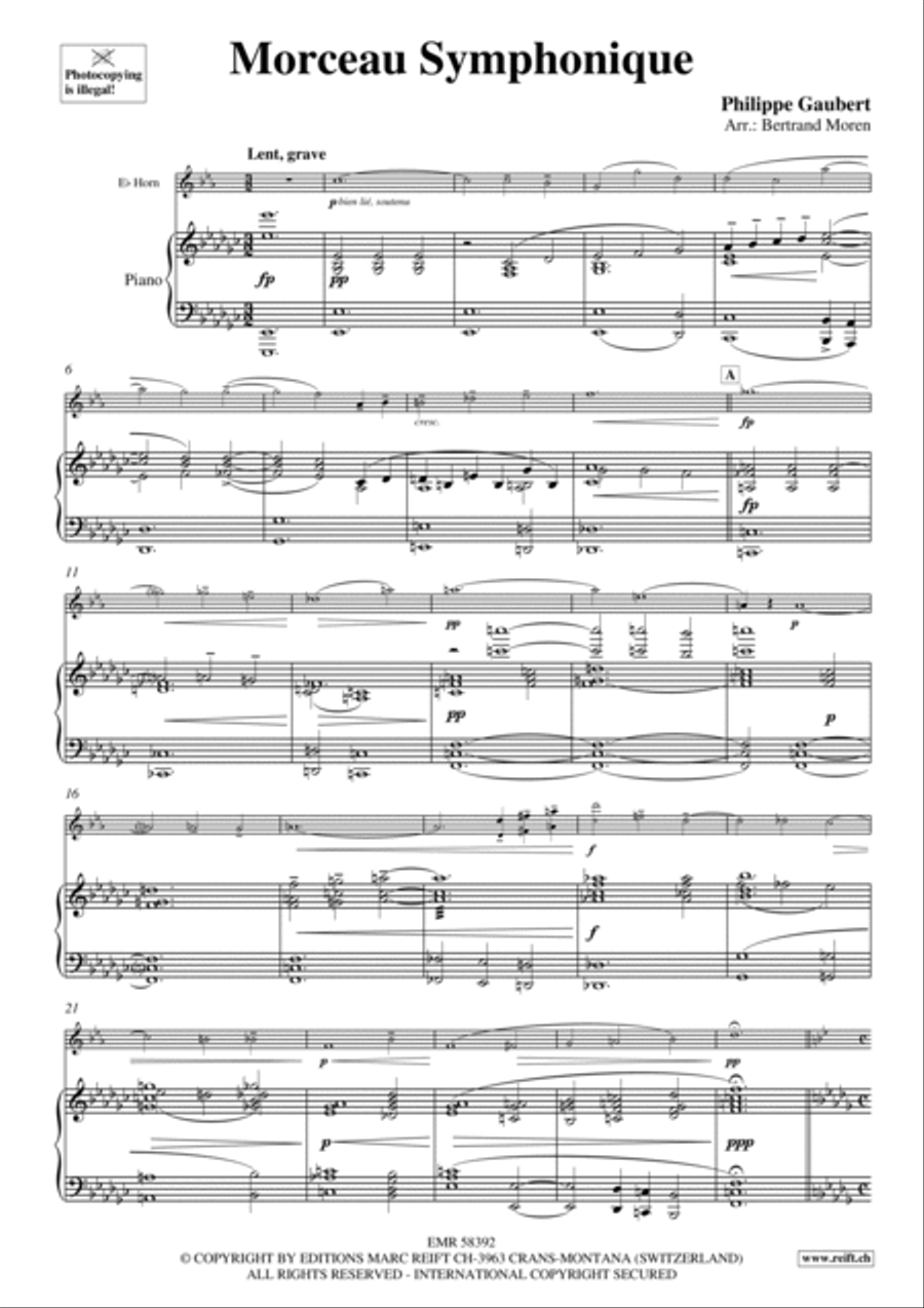 Morceau Symphonique Morceau Symphonique Horn scores gallery preview page 4
