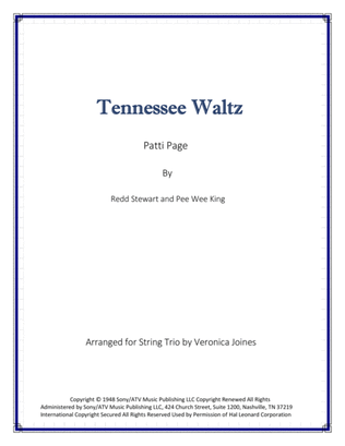 Book cover for Tennessee Waltz