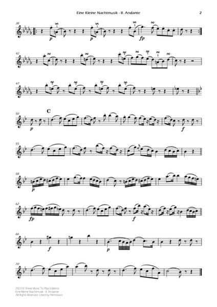 Eine Kleine Nachtmusik (2 mov.) - Brass Quartet (Individual Parts) image number null
