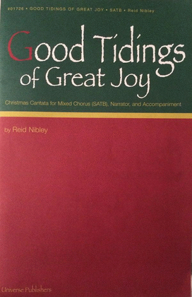 Book cover for Good Tidings of Great Joy - Cantata